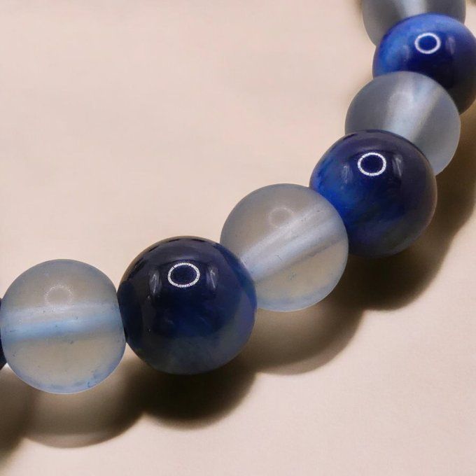Oeil de Tigre Teinté Bleu