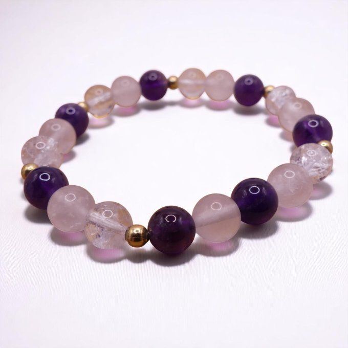 Améthyste - Quartz Rose - Cristal de Roche