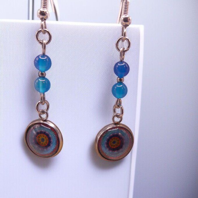 Agate  Bleu