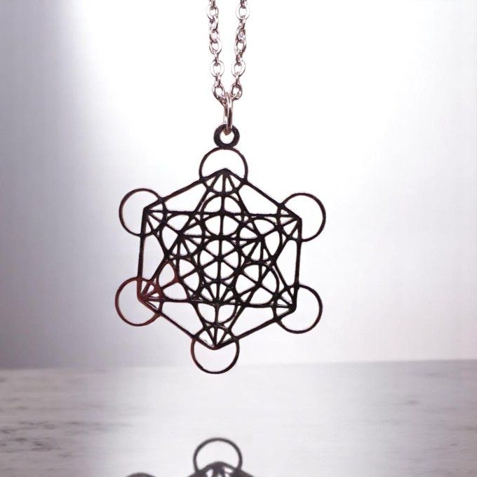 Cube de Métatron argenté
