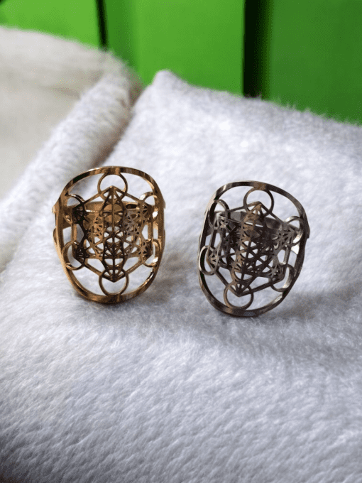 Cube de Métatron doré