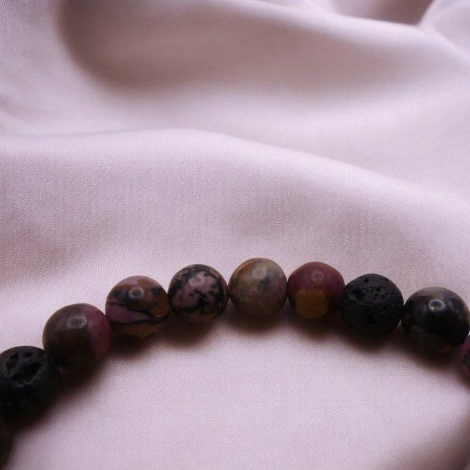 Rhodonite - Pierre de Lave