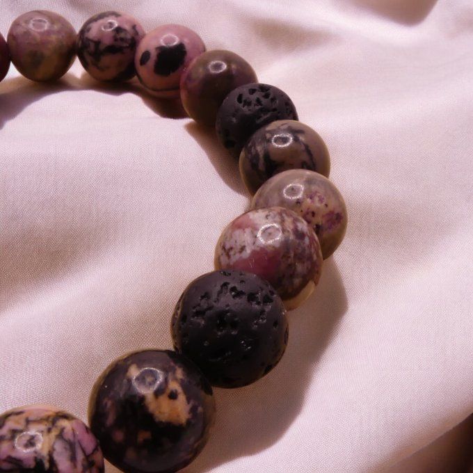 Rhodonite - Pierre de Lave