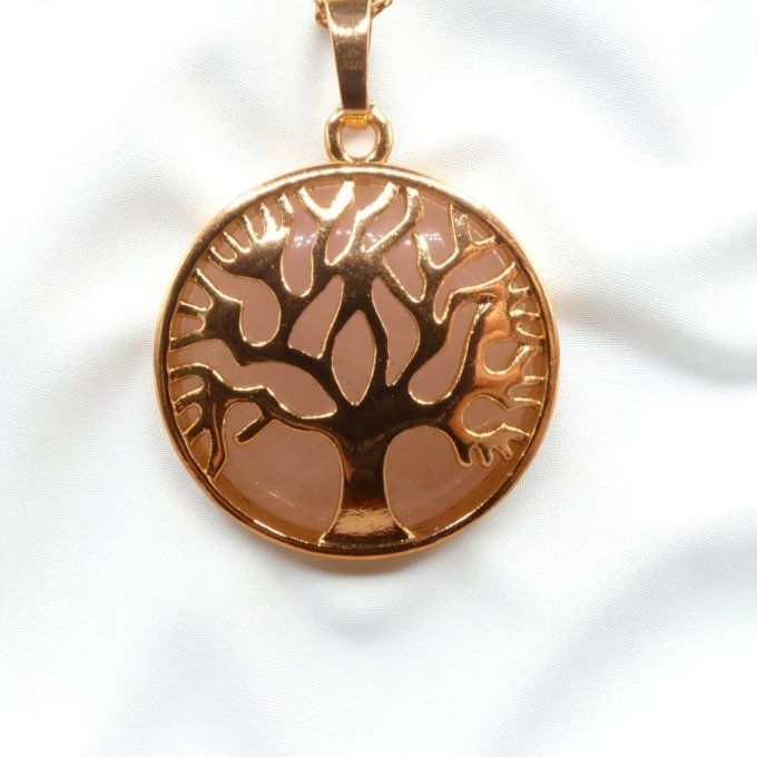 Arbre de Vie en Quartz Rose 