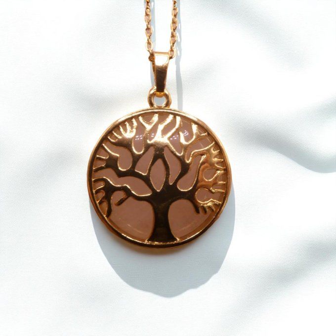 Arbre de Vie en Quartz Rose 