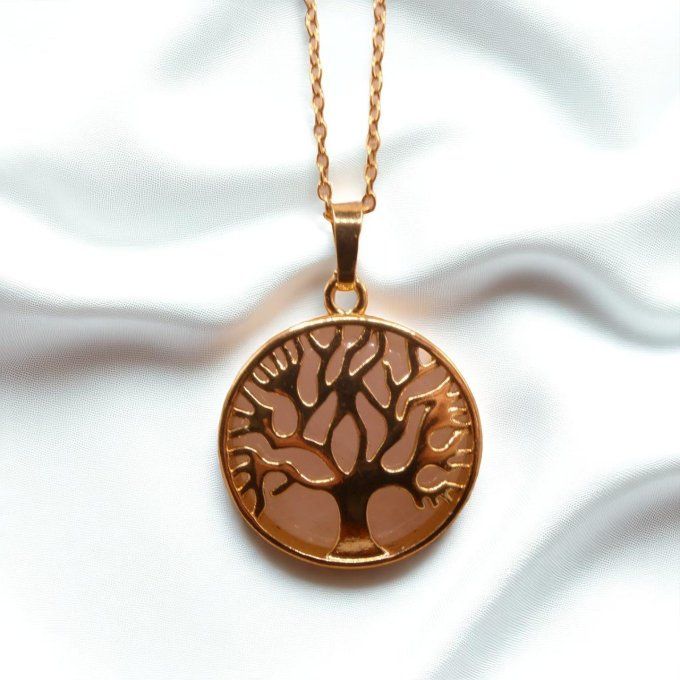 Arbre de Vie en Quartz Rose 