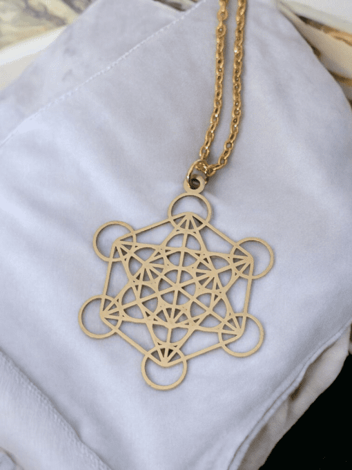 Cube de Métatron doré